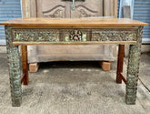 Indian Hand Carved Solid Wood Carved Console Table